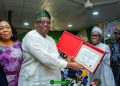 Plateau Gov-elect, Bar Caleb Mutfwang running mate, receive Certificate of Return