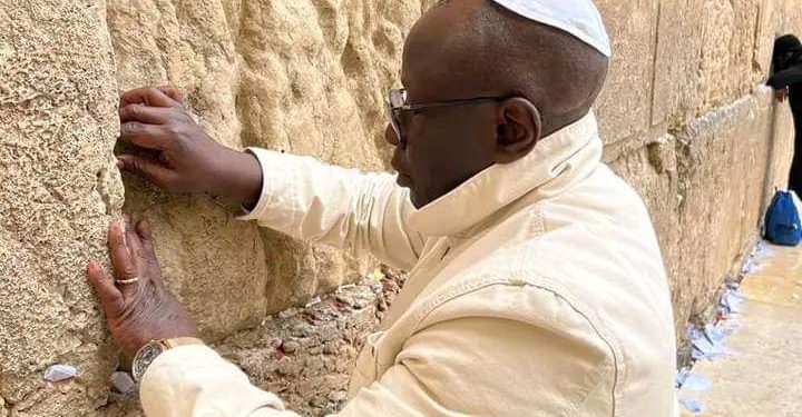 Plateau South Senator elect AVM Napoleon Bali visits holy land ,prays for Caleb Mutfwang ,progress of Plateau 