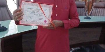 Senator-elect Plang gets Certificate of Return, promises quality representation