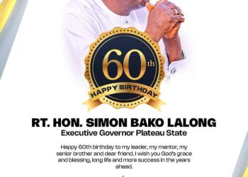 Rep Yusuf Gagdi felicitates with Gov Lalong @ 60