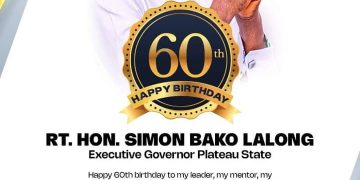Rep Yusuf Gagdi felicitates with Gov Lalong @ 60