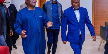 ITF DG Joseph Ari felicitates with Gov Lalong @60