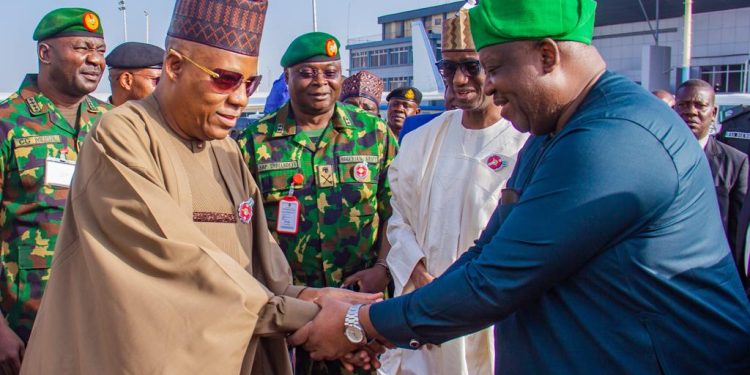 Vice President Shetima ,Gov Mutfwang  ,NSA visit IDP Camps in Bokkos ,