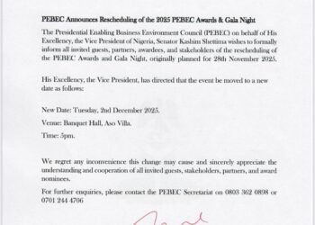 PEBEC Announces Rescheduling of the 2025 PEBEC Awards & Gala Night