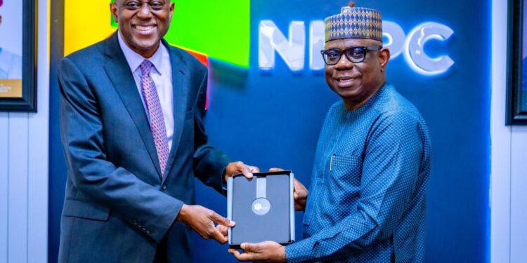 CBN Governor Cardoso Pays Courtesy Visit to NNPC GCEO Ojulari, Emphasises Strategic Partnership for Economic Stabilisation