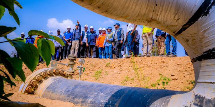 Minister Ekpo Visits Kilometre Zero of the AKK Pipeline