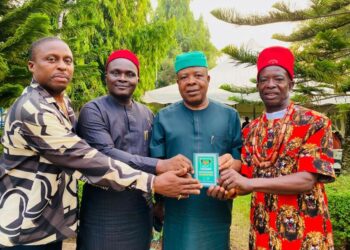 IHEDEIOHA JOINS ADC, RECEIVES MEMBERSHIP CARD IN MBUTU, ABOH-MBAISE LGA