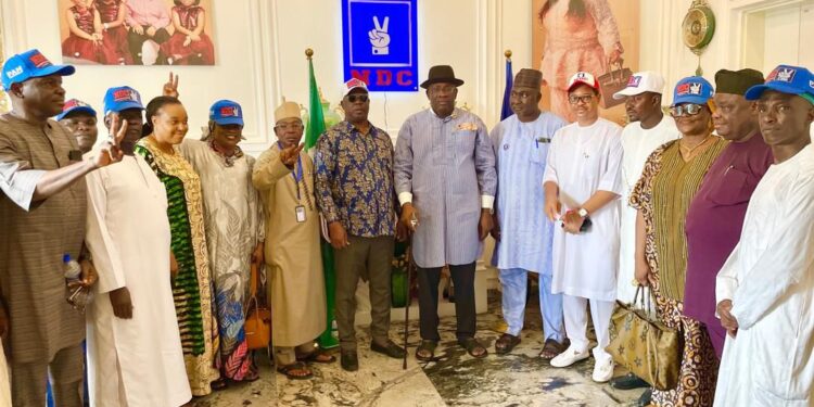 SDP FCT chairmanship candidate, MC Tagwaye, supporters join NDC