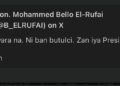 Hon. Bello El-Rufai Declares Intention to Run for President in Deleted Tweet