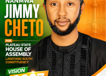 Engr. Jimmy Cheto’s son, Nanmwa, declares for Plateau Assembly seat